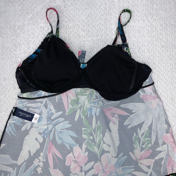 Swimsuits For All Women's Plus Size Adjustable Relaxed Fit Tie Front - Picture 7 of 11